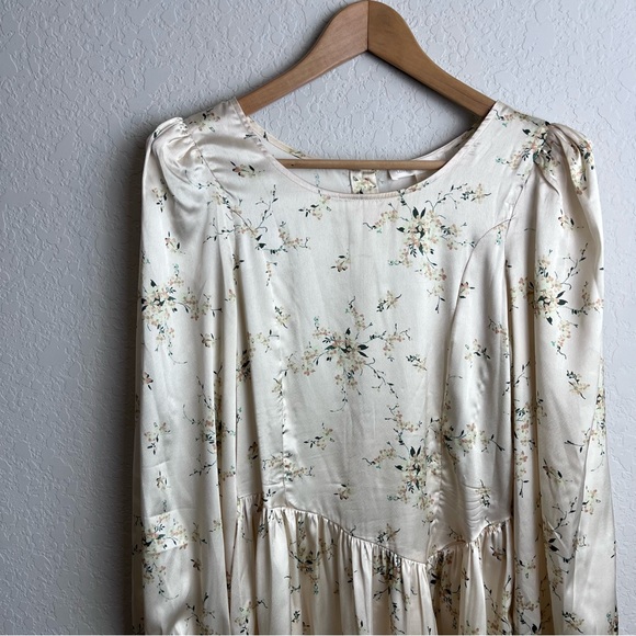 LoveShackFancy Garcia Scoop Neck Button Mini Dress Floral - Picture 6 of 16